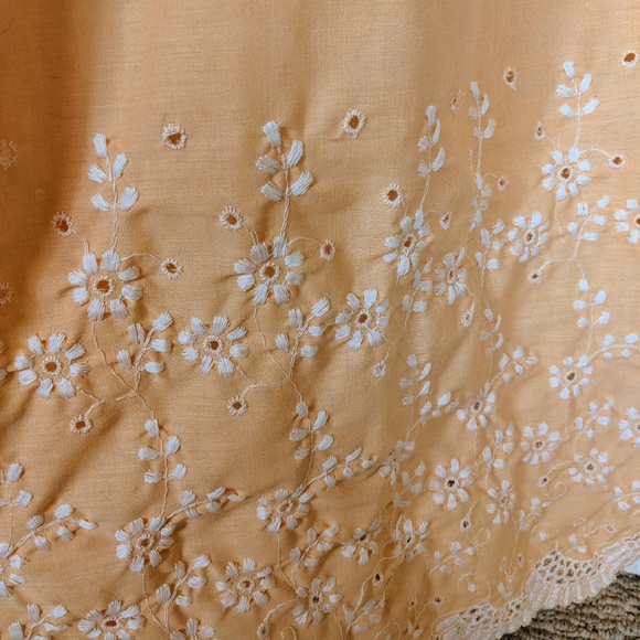 1970s Vintage Handmade Maxi Sundress in Peach - Picture 8 of 8